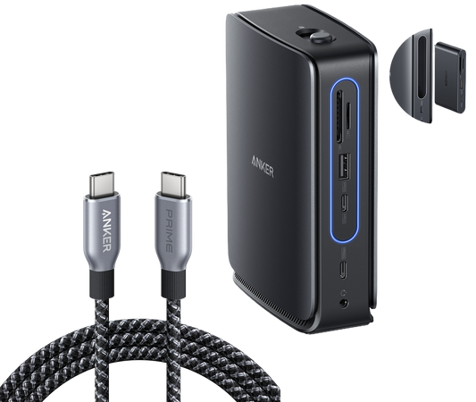 Multifunksjonell Anker Hub 13in1, Grå A83C3311