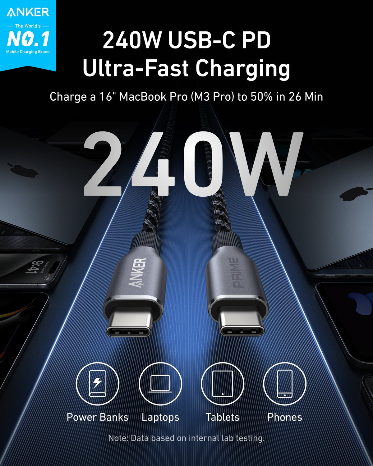 Multifunksjonell Anker Hub 13in1, Grå A83C3311
