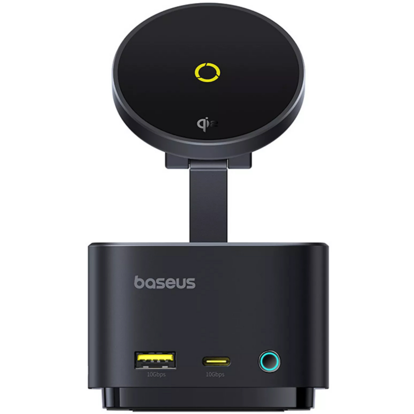Baseus MagPro II 7i1 multifunksjonshub, 1 x USB-A - 2 x USB-C - 1 x HDMI - 1 x QI - 1 x SD - 1 x microSD, svart Reseglet B00072900121-00