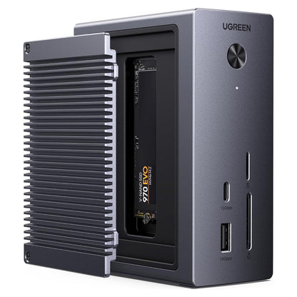 Multifunksjonell Hub UGREEN CM923 (55735), 10-i-1, Grå