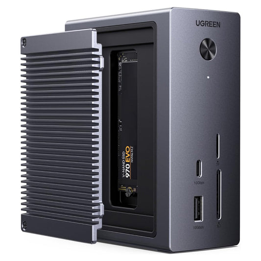 Multifunksjonell Hub UGREEN CM923 (55735), 10-i-1, Grå