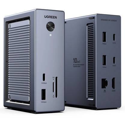 Multifunksjonell Hub UGREEN CM923 (55735), 10-i-1, Grå