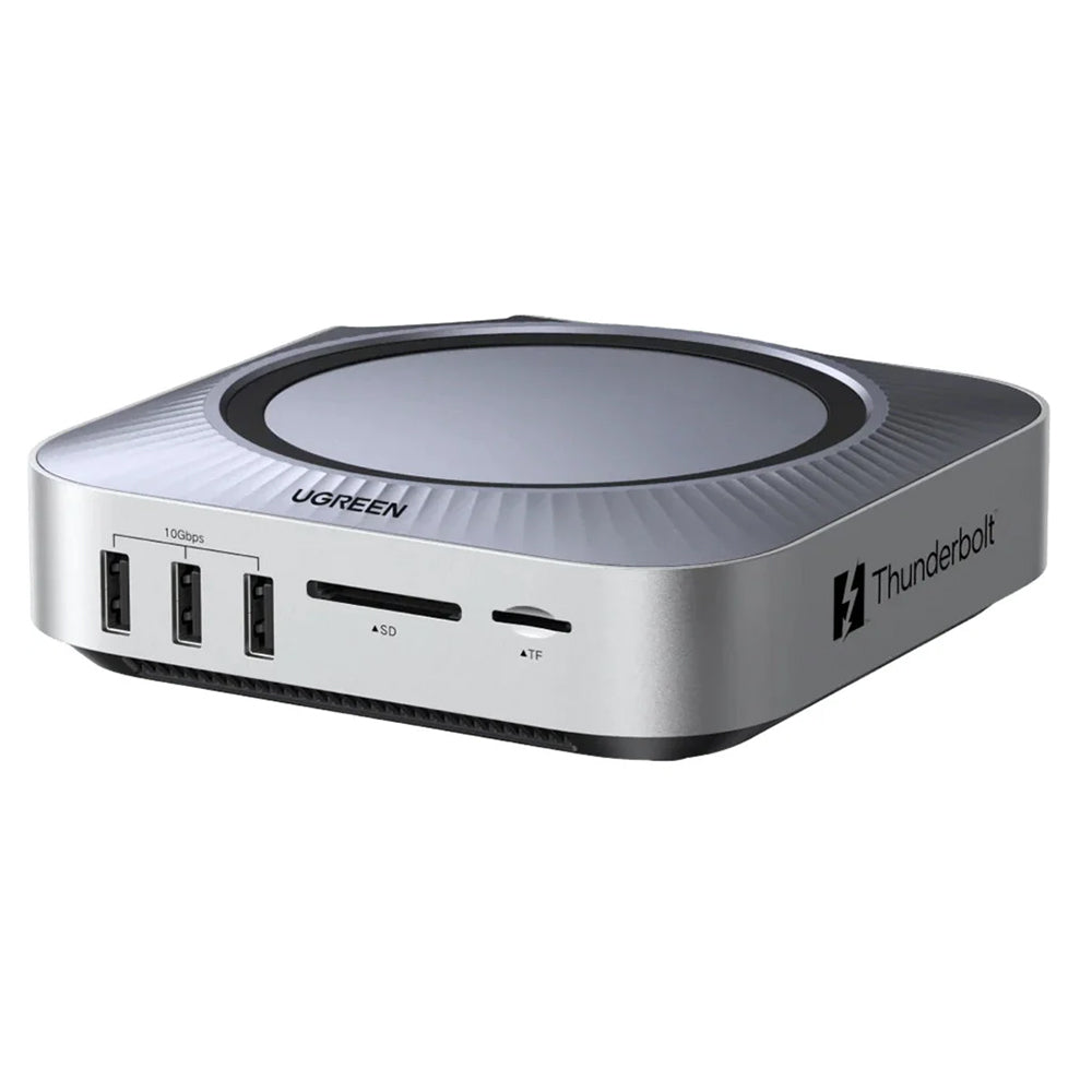 UGREEN Revodok Maxidok multifunksjonshub (85883EU) for Apple Mac Mini M4 / Mini M4 Pro, 10-i-1, sølv