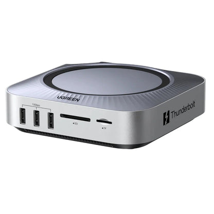 UGREEN Revodok Maxidok multifunksjonshub (85883EU) for Apple Mac Mini M4 / Mini M4 Pro, 10-i-1, sølv