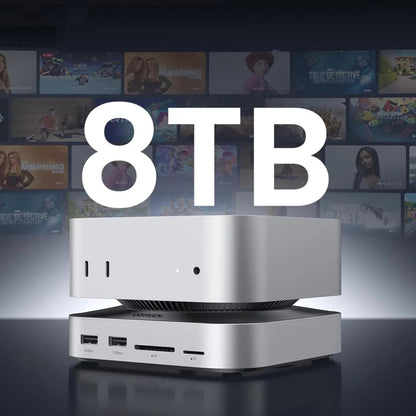 Multifunksjonell Hub GREEN CM841 (65487) for Apple Mac Mini M4, Svart