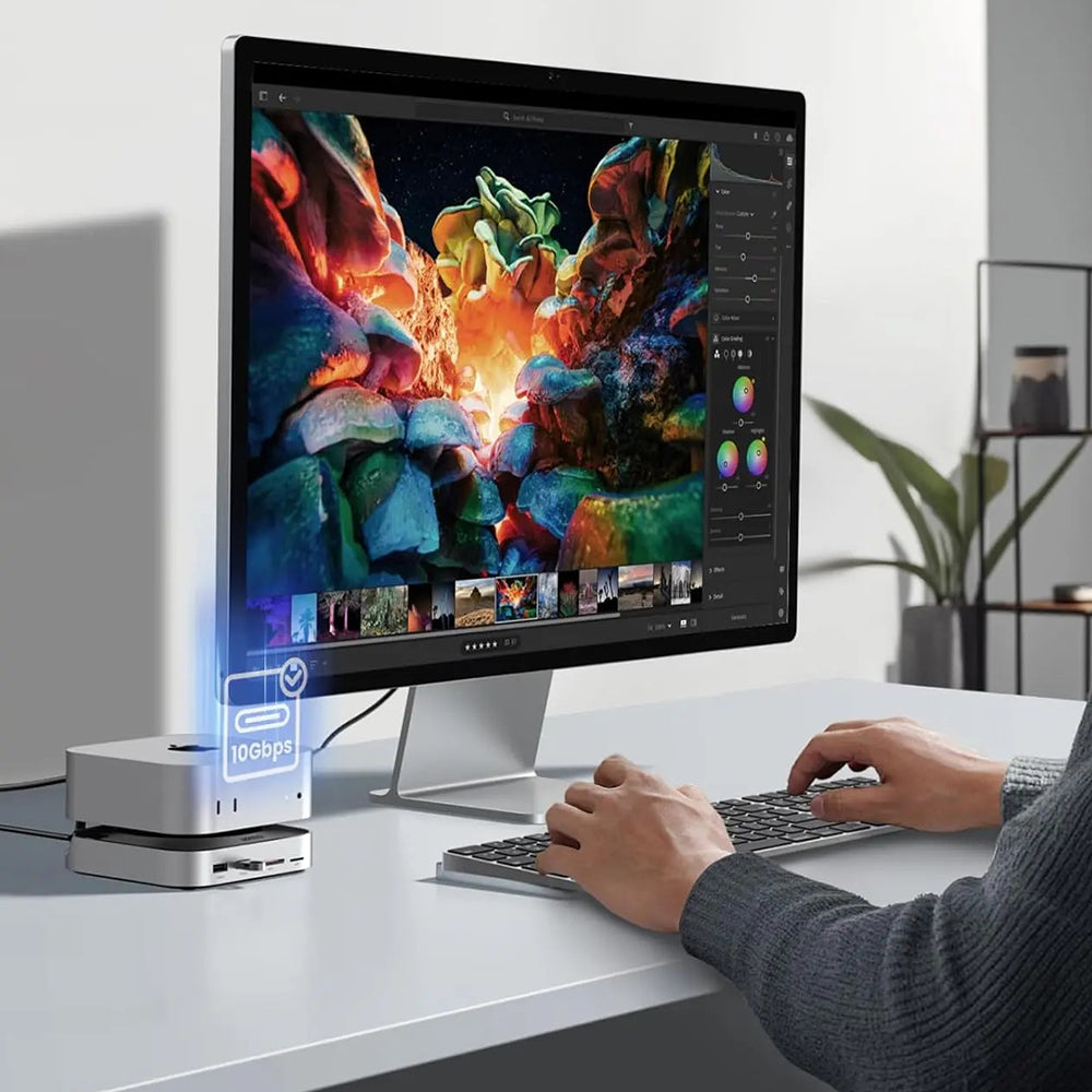 Multifunksjonell Hub GREEN CM841 (65487) for Apple Mac Mini M4, Svart