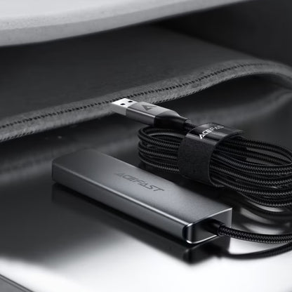 USB-hub Acefast J17, 4-i-1, Grå