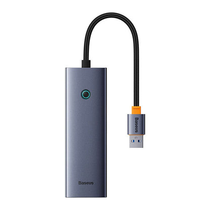 Hub USB Baseus UltraJoy, 3 x USB-A 3.0 - 1 x RJ45, Grå B0005280A813-01