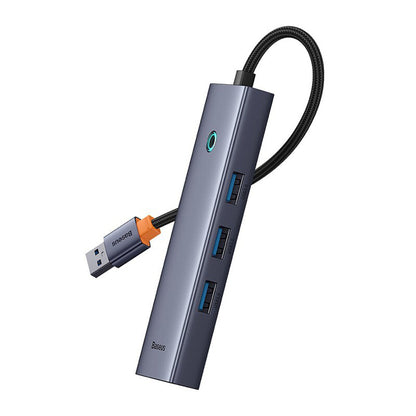 Hub USB Baseus UltraJoy, 3 x USB-A 3.0 - 1 x RJ45, Grå B0005280A813-01