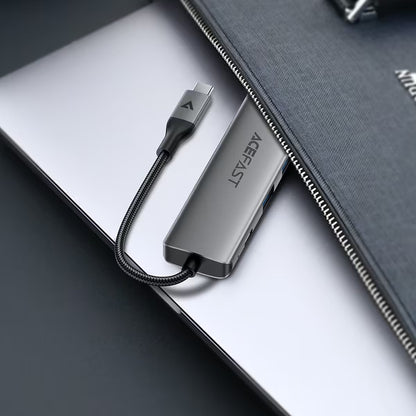 Hub USB-C Acefast J18, 6-i-1, Grå