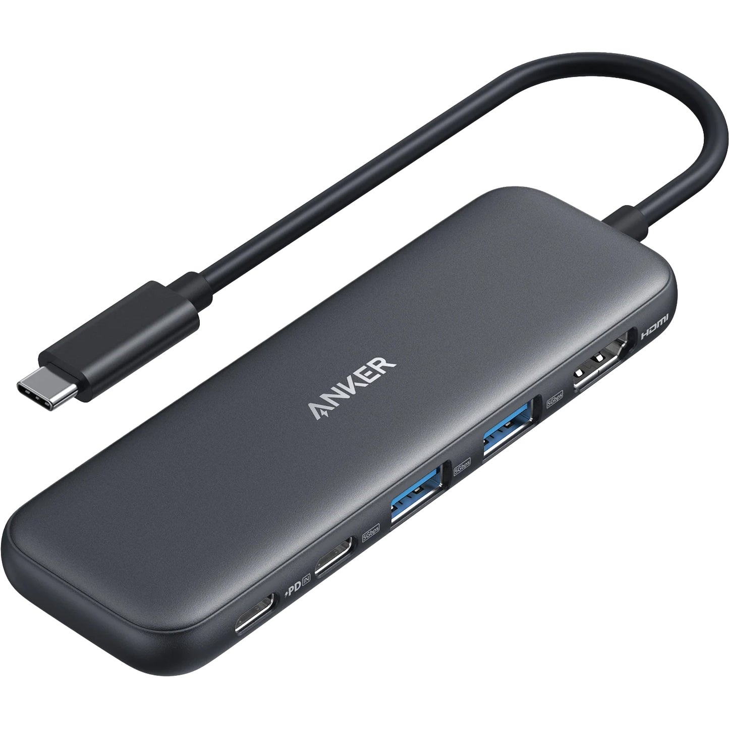 Hub USB-C Anker 332, 2 x USB-A - 2 x USB-C - 1 x HDMI, Grå A8355H11