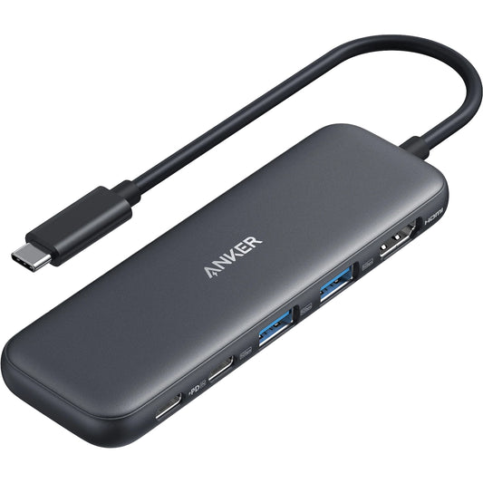 Hub USB-C Anker 332, 2 x USB-A - 2 x USB-C - 1 x HDMI, Grå A8355H11
