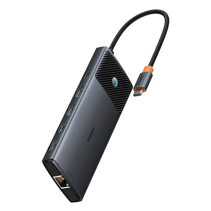 Hub USB-C Baseus Gleam II, 10in1, Svart B0114200