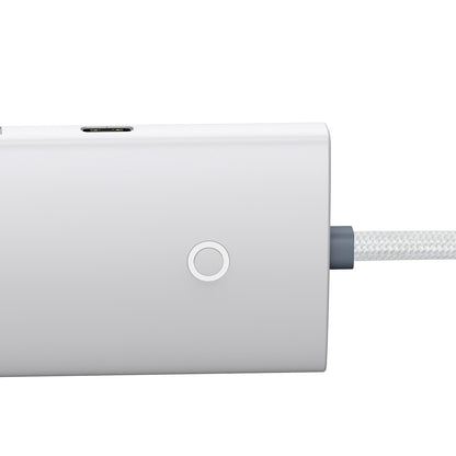 USB-C Hub fra Baseus Lite, 4 x USB-A 3.2, 2m, Hvit