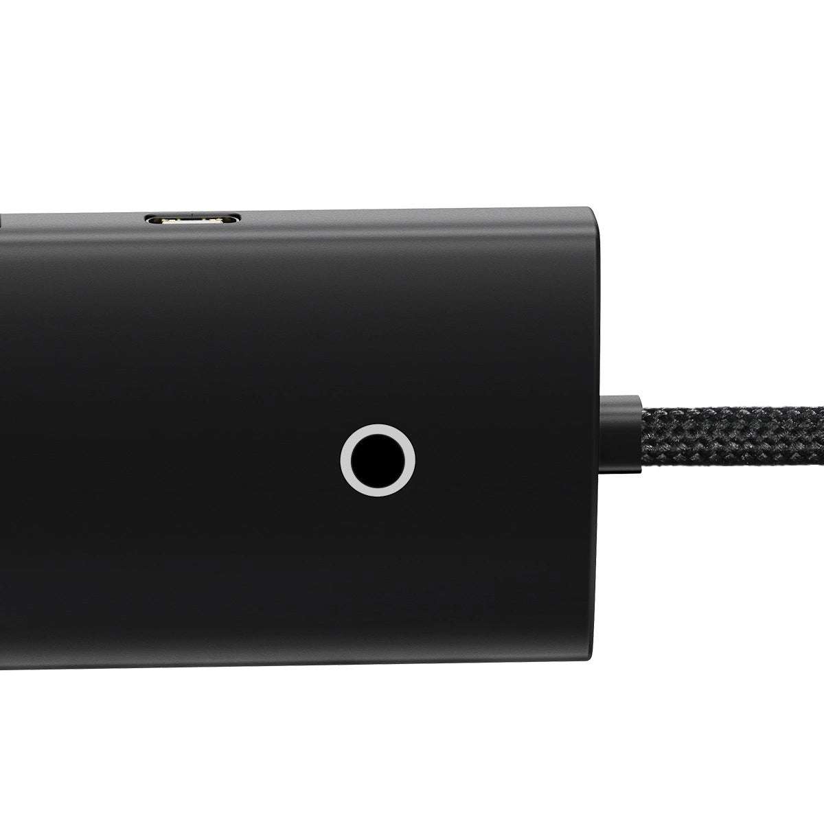 Baseus Lite USB-C-nav, 4 x USB-A 3.0 - 1 x USB-C, 1 m, svart WKQXX030401 