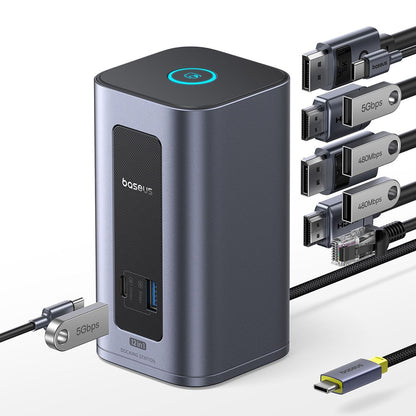 Multifunksjonell Hub Baseus Nomos NU1 Air Spacemate, 12in1, Grå B0114400