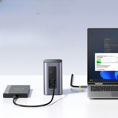 Hub USB-C Baseus Nomos NU1 Air Spacemate, 12in1, Grå B00061800123-00
