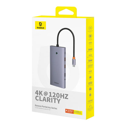 Hub USB-C Baseus PortalJoy, 13i1, Grå B00053002811-01