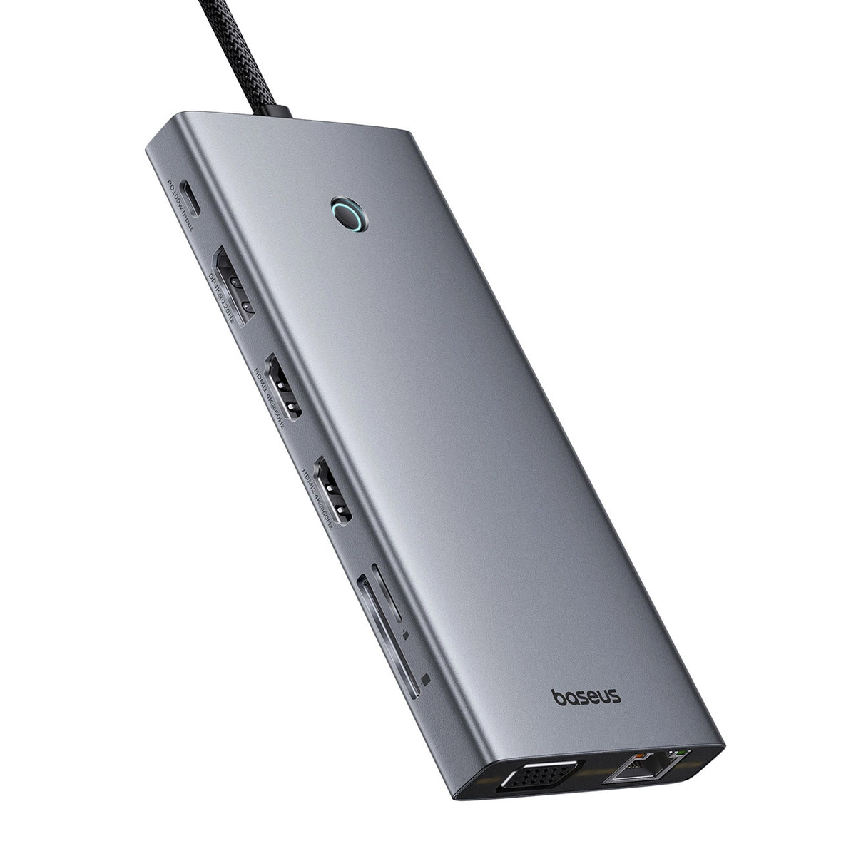 Hub USB-C Baseus PortalJoy, 13i1, Grå B00053002811-01