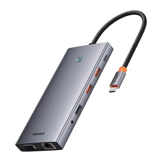 Hub USB-C Baseus PortalJoy, 13i1, Grå B00053002811-01