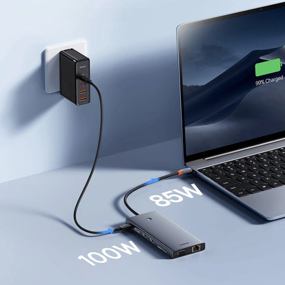 Hub USB-C Baseus PortalJoy, 13i1, Grå B00053002811-01