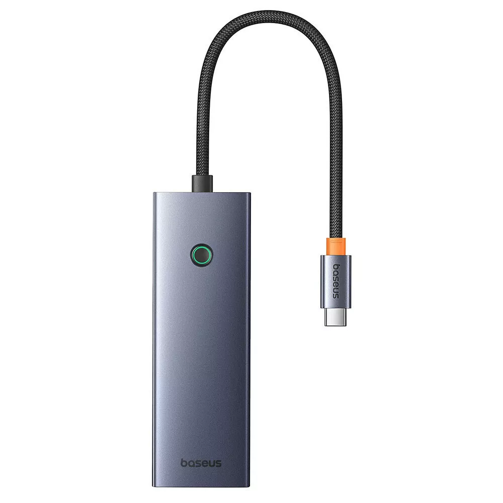 Hub USB-C Baseus UltraJoy, 3 x USB-A 3.0 - 1 x USB-C - 1 x HDMI - 1 x SD - 1 x microSD, Grå B00052803811-03