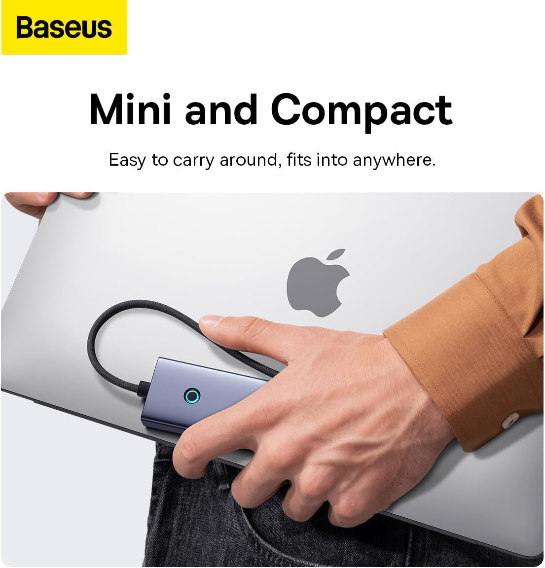 Hub USB-C Baseus UltraJoy, 4 x USB-A 3.0 - 1 x USB-C - 1 x HDMI, Grå B00052807813-01