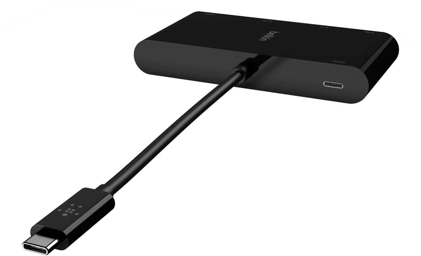 Belkin Connect USB-C-hub, 1 x USB-A 3.0 - 1 x USB-C - 1 x HDMI - 1 x VGA - 1 x RJ45, Svart AVC004btBK