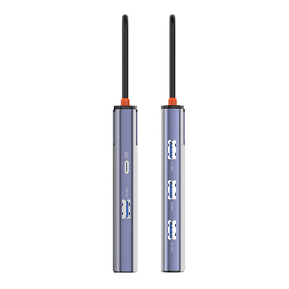 Hub USB-C ColorWay CW-HUB03, 6in1, Sølv