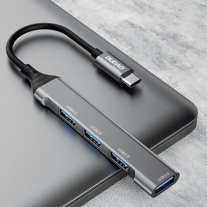 Hub USB-C Dudao A16T, 1 x USB-A 3.0 - 3 x USB-A, Svart