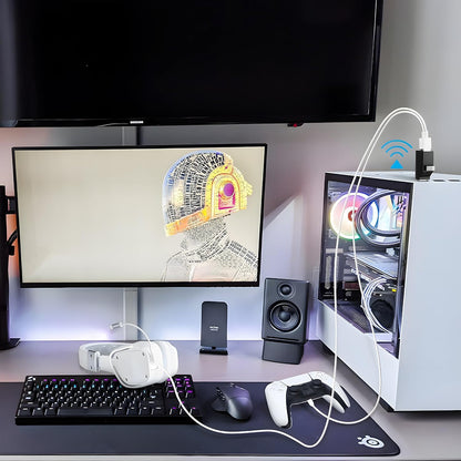 Hub USB-C Techsuit H10 EchoLink, 3in1, Svart