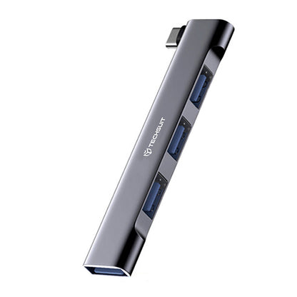 Hub USB-C Techsuit H13 ZenithDock, 4in1, Grå