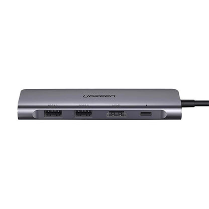 Hub USB-C UGREEN CM195 (15214), 2 x USB-A 3.0 - 1 x USB-C - 1 x HDMI - 1 x SD - 1 x microSD, Grå