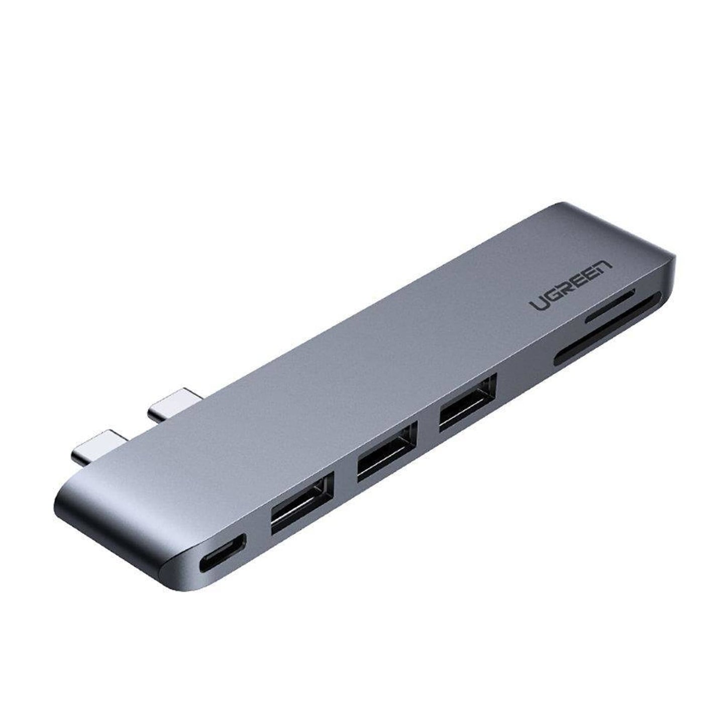 Hub USB-C UGREEN CM251 for Apple MacBook Pro / Air, 3 x USB-A 3.0 - 1 x USB-C - 1 x SD - 1 x microSD, Grå