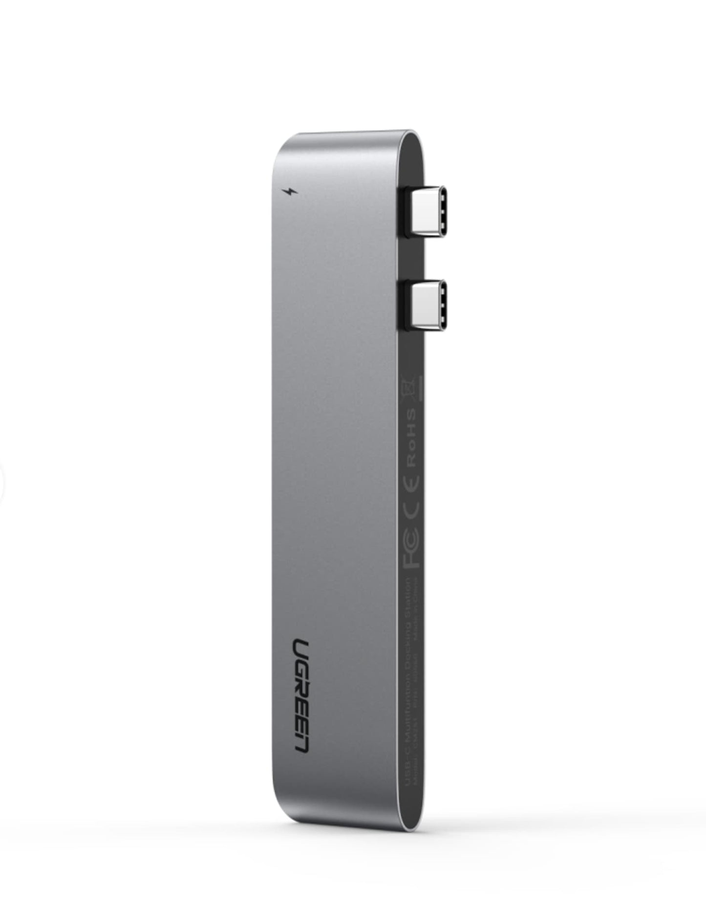 Hub USB-C UGREEN CM251 for Apple MacBook Pro / Air, 3 x USB-A 3.0 - 1 x USB-C - 1 x SD - 1 x microSD, Grå