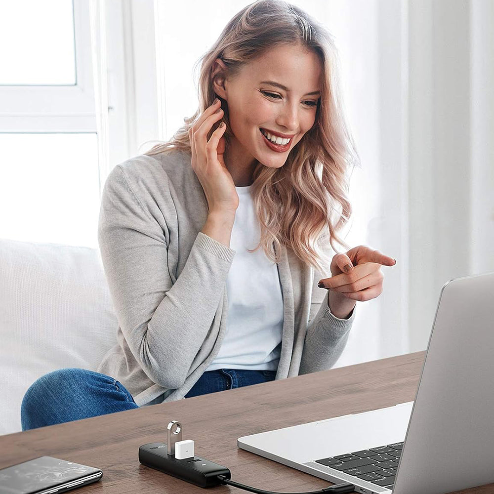 USB-C-hub UGREEN CM416 (10916), 4 x USB-A 3.0, Svart