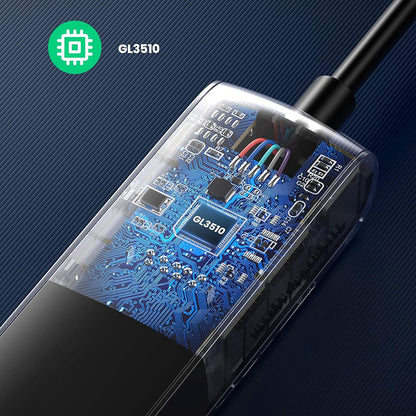 USB-C-hub UGREEN CM416 (10916), 4 x USB-A 3.0, Svart