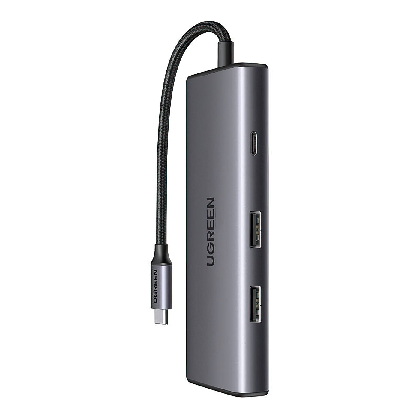 Hub USB-C UGREEN CM498 (15531), 2 x USB-A 3.2 - 2 x USB-C - 1 x HDMI - 1 x SD - 1 x microSD, Grå