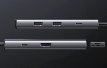 Hub USB-C UGREEN CM498 (15531), 2 x USB-A 3.2 - 2 x USB-C - 1 x HDMI - 1 x SD - 1 x microSD, Grå