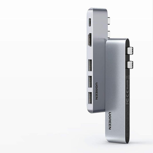 UGREEN USB-C-hub for Apple MacBook Pro / Air-serien, 3 x USB-A 3.0 - 1 x USB-C - 1 x HDMI, Grå