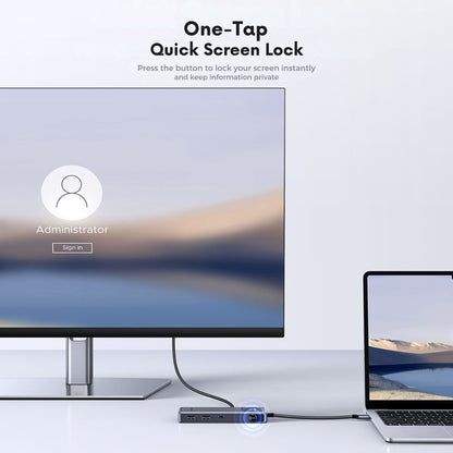 USB-C-hub UGREEN Uno (75179), 2 x USB-A - 2 x USB-C - 1 x HDMI - 1 x SD - 1 x microSD, Grå
