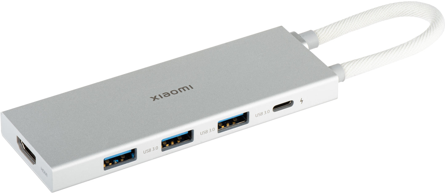 Hub USB-C Xiaomi, 3 x USB-A 3.0 - 1 x USB-C - 1 x HDMI, Hvit BHR8804GL