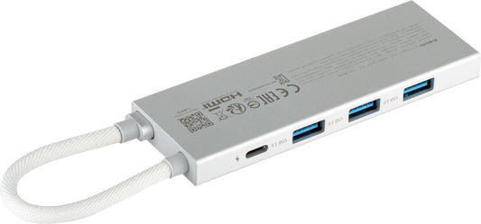 Hub USB-C Xiaomi, 3 x USB-A 3.0 - 1 x USB-C - 1 x HDMI, Hvit BHR8804GL