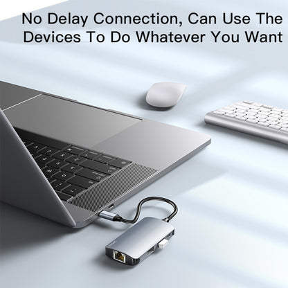 Hub USB-C Yesido HB15, 6in1, Grå