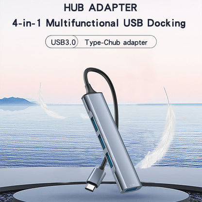 Hub USB-C Yesido HB17, 4in1, Grå