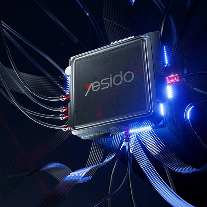 Hub USB-C Yesido HB23, 5in1, Grå