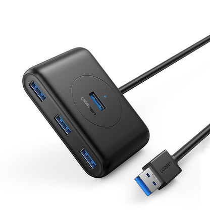 Hub USB UGREEN CR113, 4 x USB-A 3.0, 1m, Svart