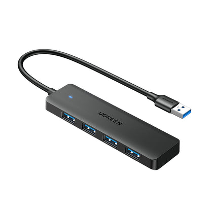 Hub USB UGREEN CM219 (25851), 4 x USB-A 3.0, Svart