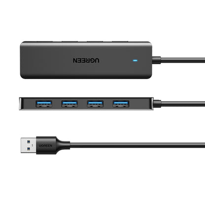 Hub USB UGREEN CM219 (25851), 4 x USB-A 3.0, Svart