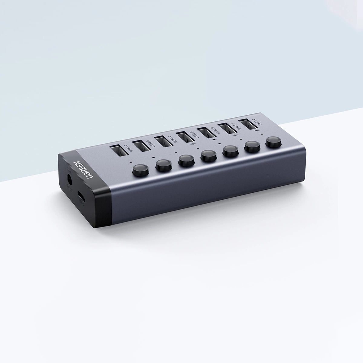 Hub USB UGREEN CM481, 7 x USB-A 3.0, Grå